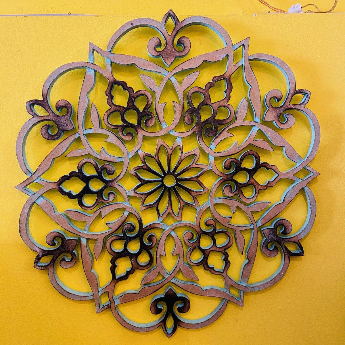Mandala etnico fiore di loto sacro quadro etnico - ETNICBAY