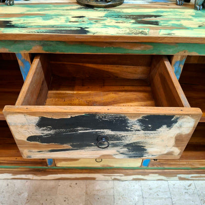 Mobile credenza etnica in legno teak
