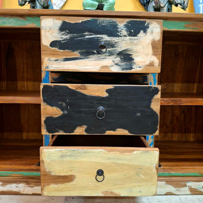 Mobile credenza etnica in legno teak