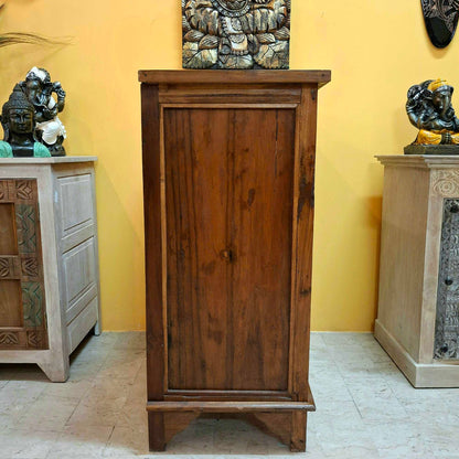 Mobile etnico credenza in teak con cassetti e 2 ante