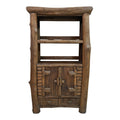 Mobile etnico Flintstones credenza legno teak libreria rustica - ETNICBAY