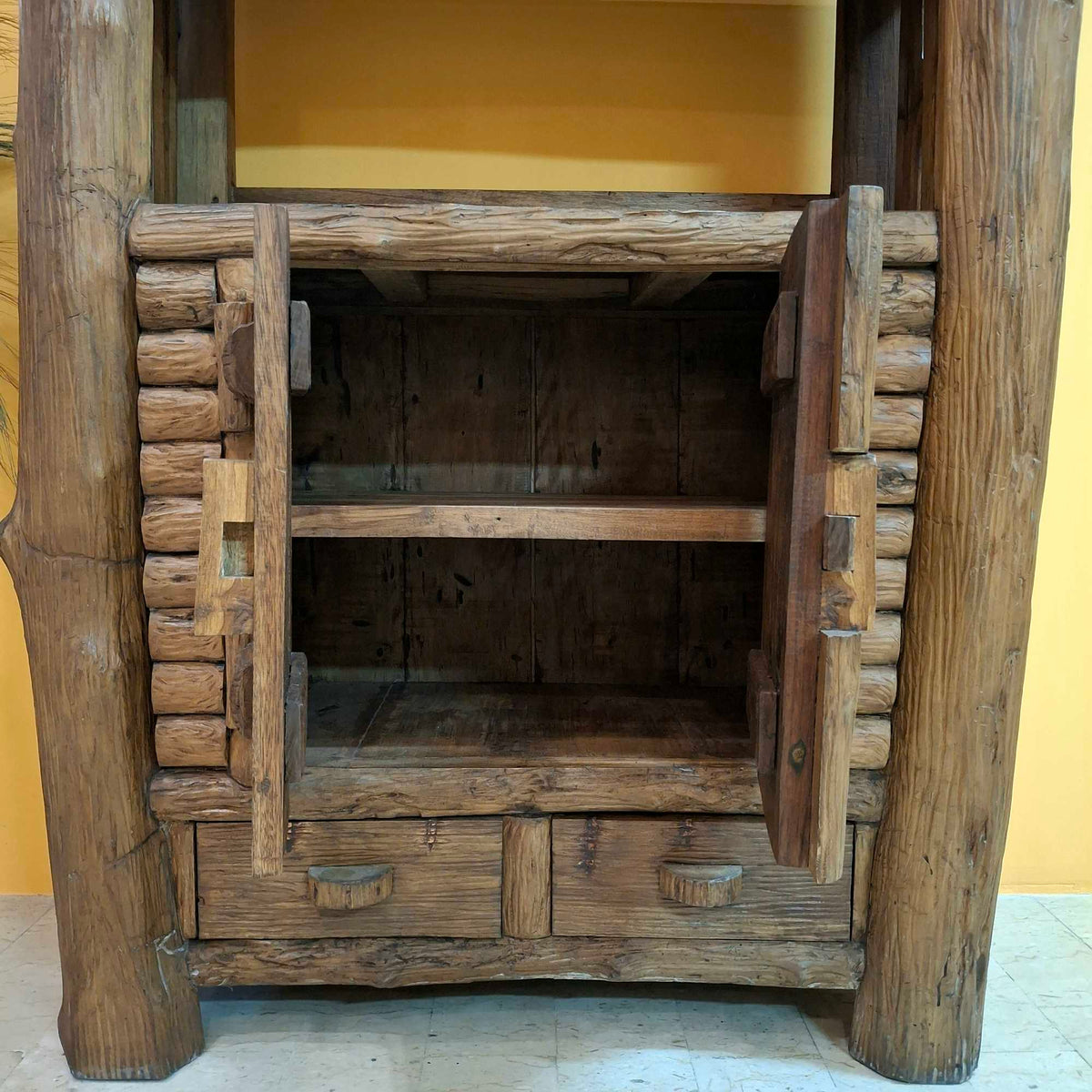Mobile etnico credenza rustica libreria wabisabi