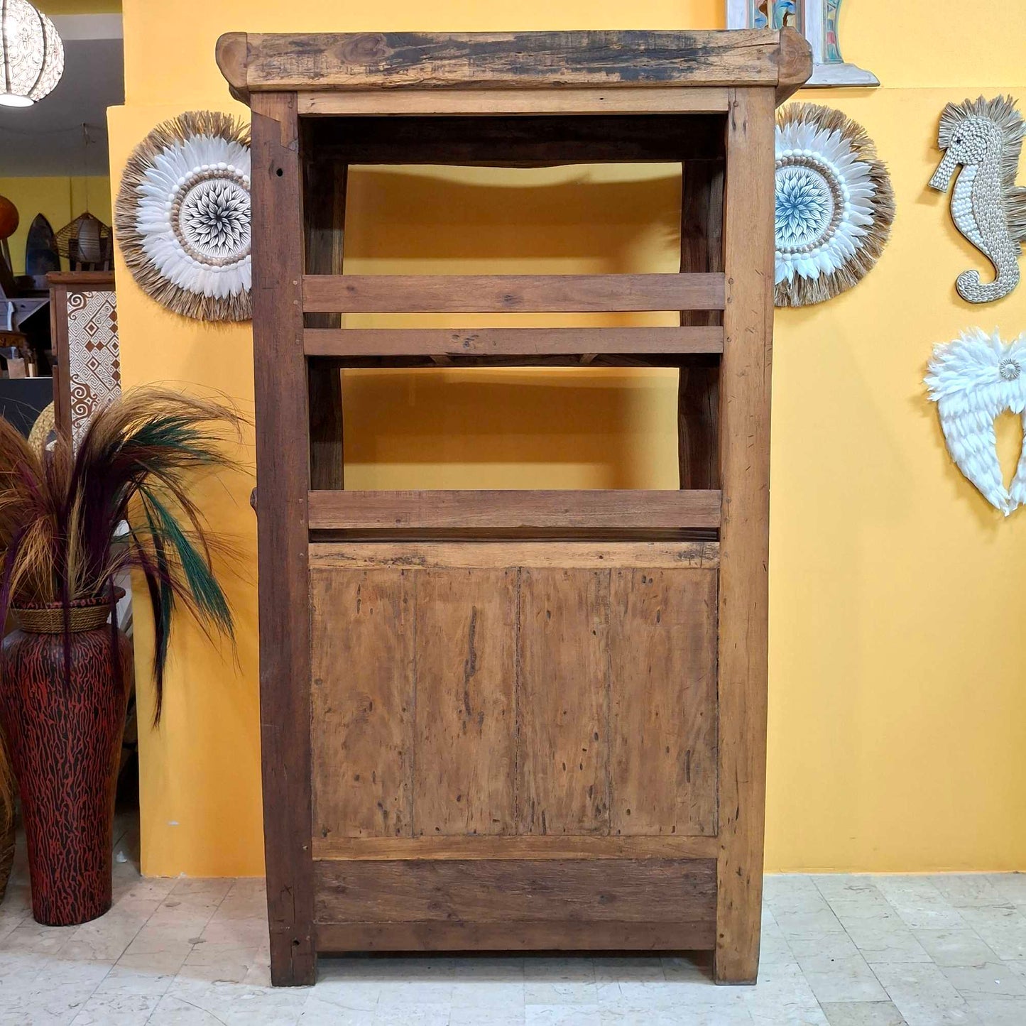 Mobile etnico linea Flintstones in legno teak