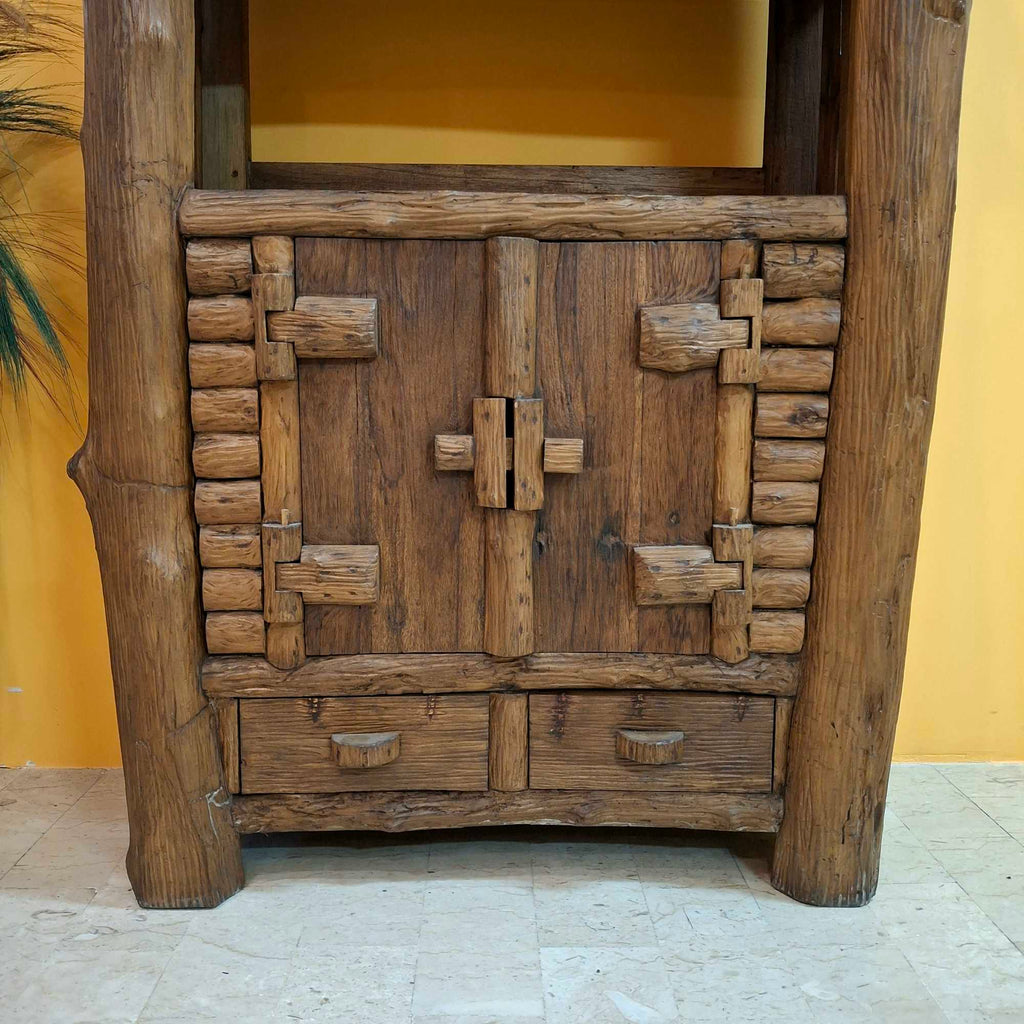 Mobile etnico credenza rustica libreria wabisabi