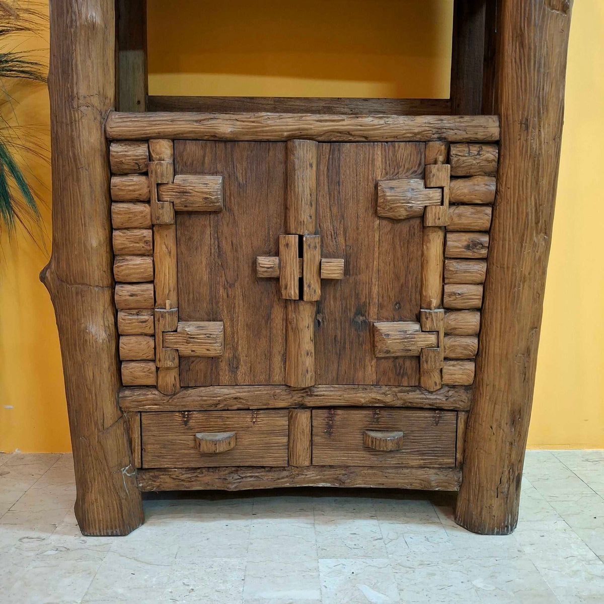Mobile etnico credenza rustica libreria wabisabi