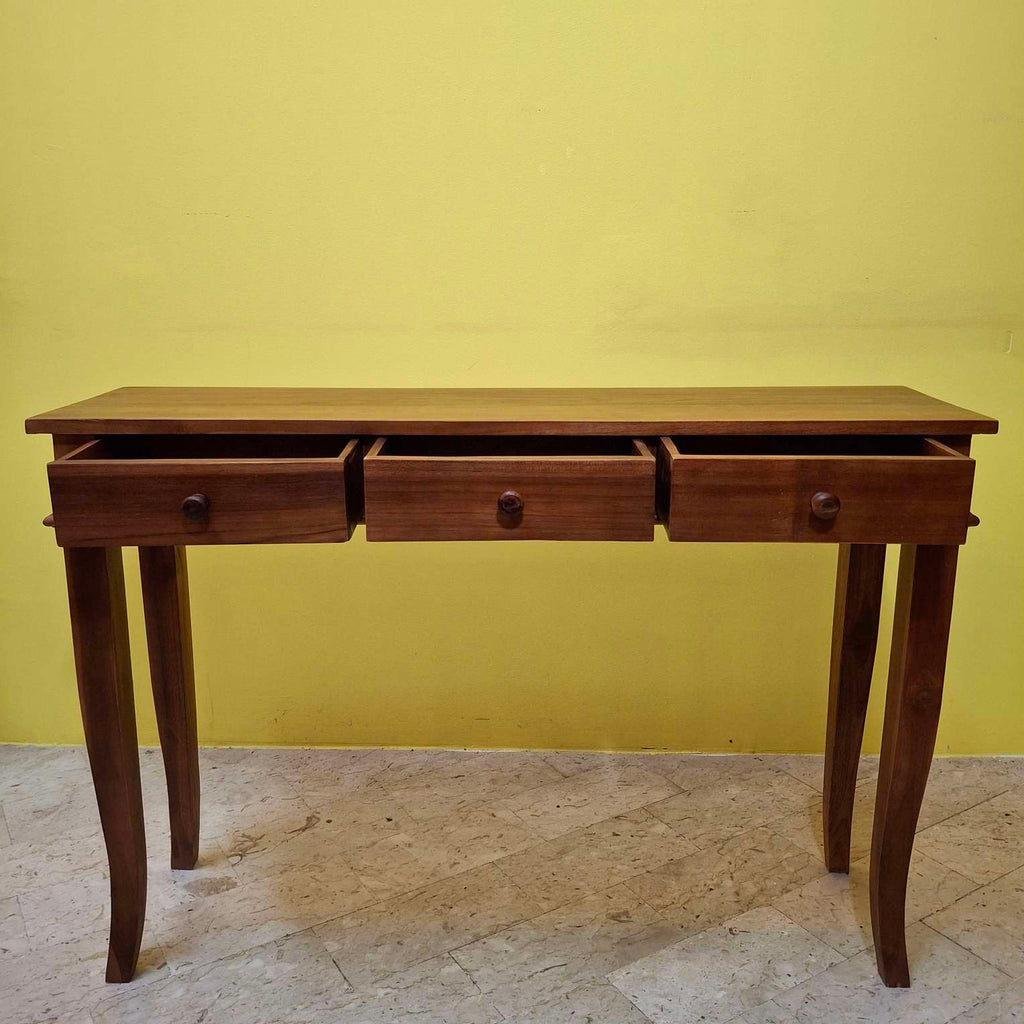 Eingangsmöbel Konsole Teak Schreibtisch Ethno
