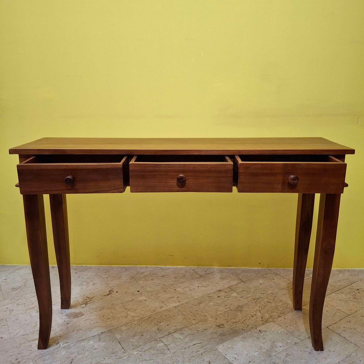 Eingangsmöbel Konsole Teak Schreibtisch Ethno