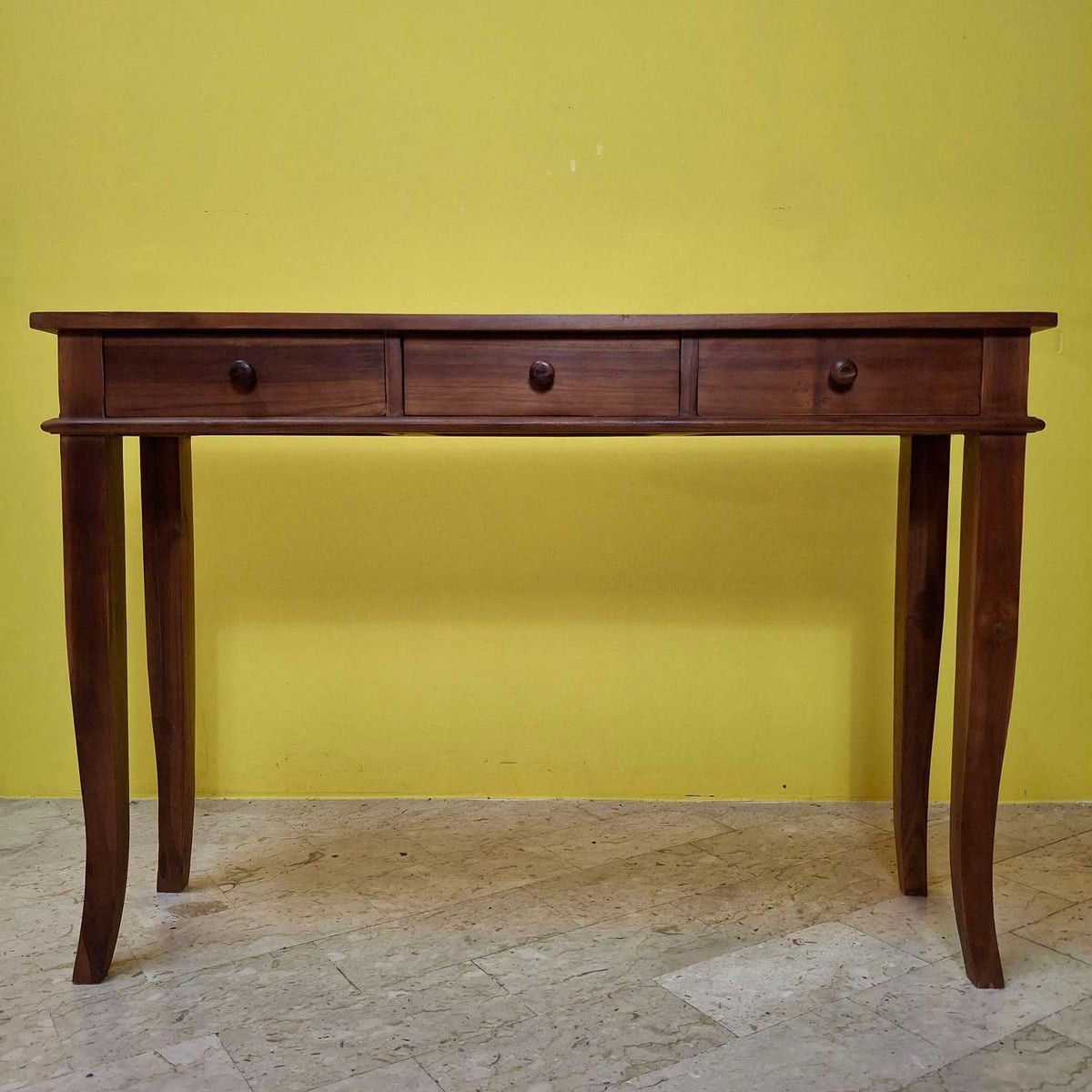 Mobile ingresso consolle teak scrittoio etnico