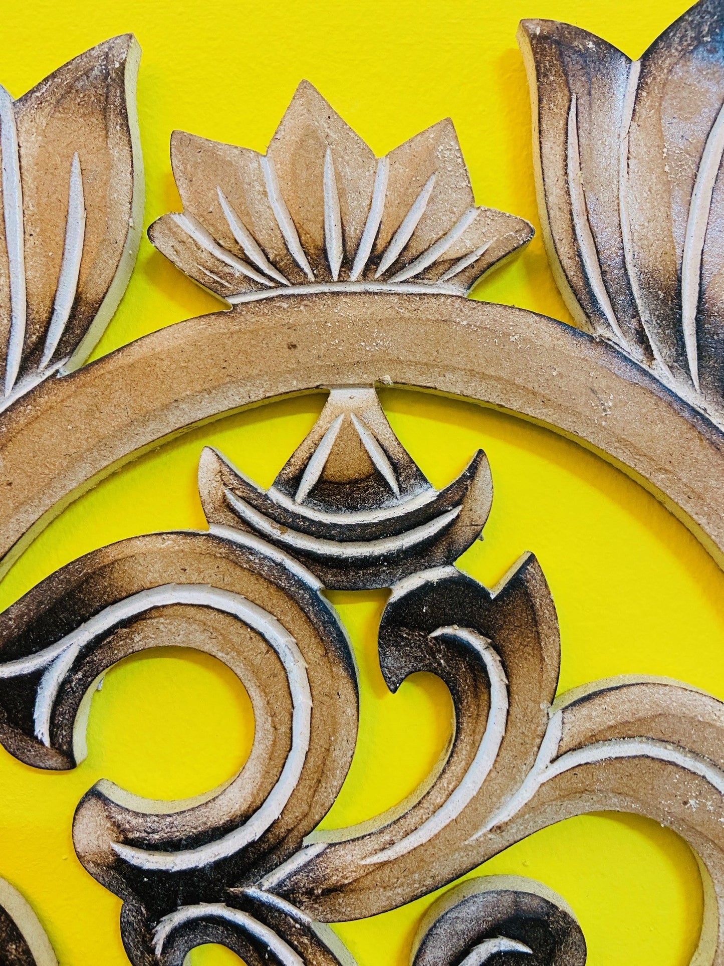 Om wall decoration lotus flower ethnic Hindu