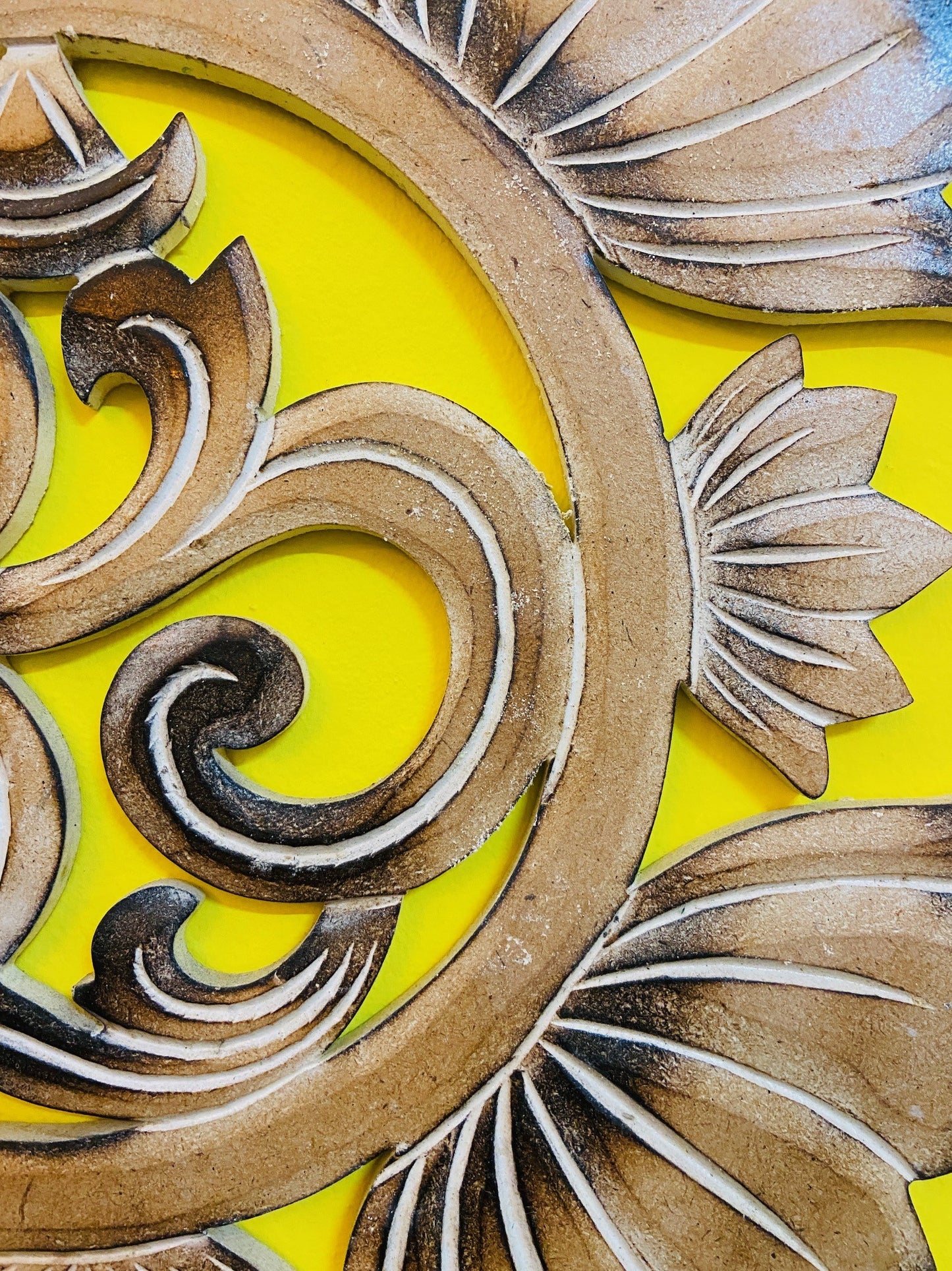 Om wall decoration lotus flower ethnic Hindu