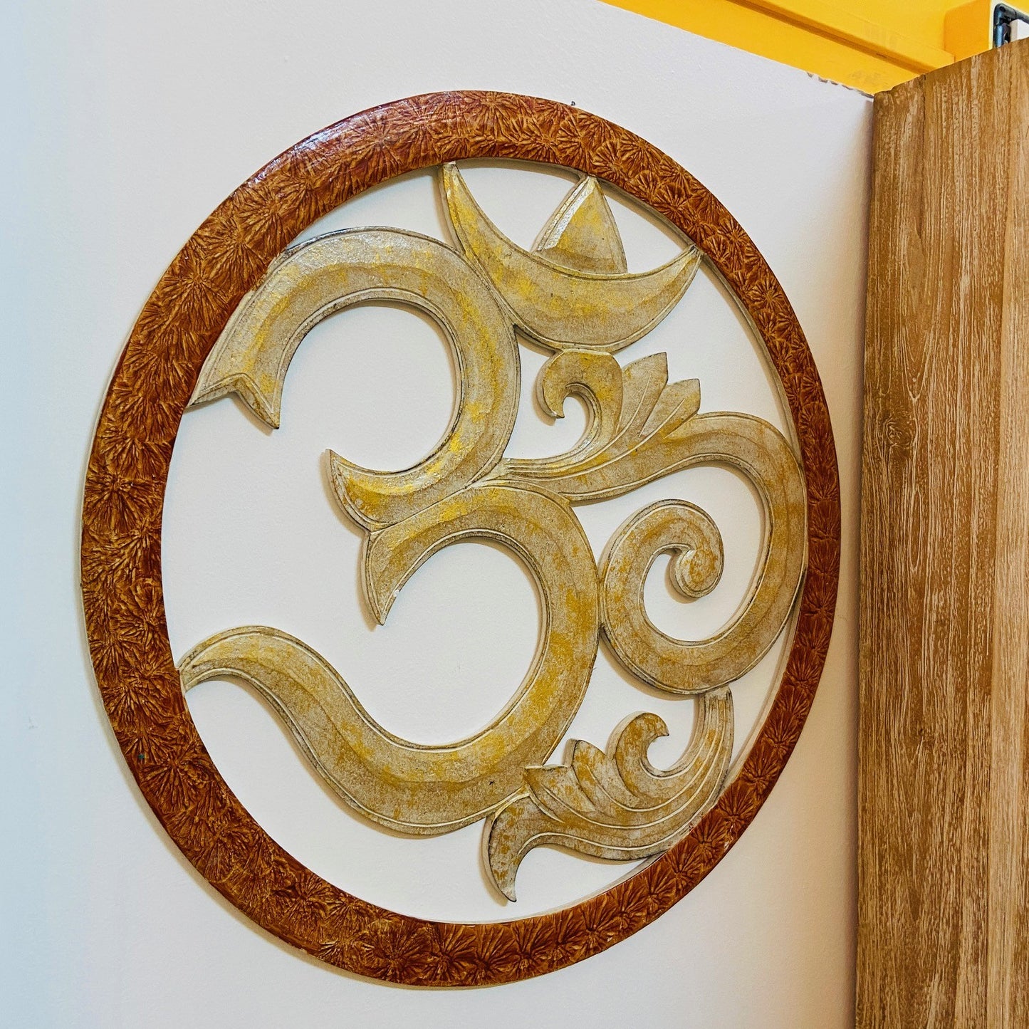Om wall decoration ethnic hindu furniture