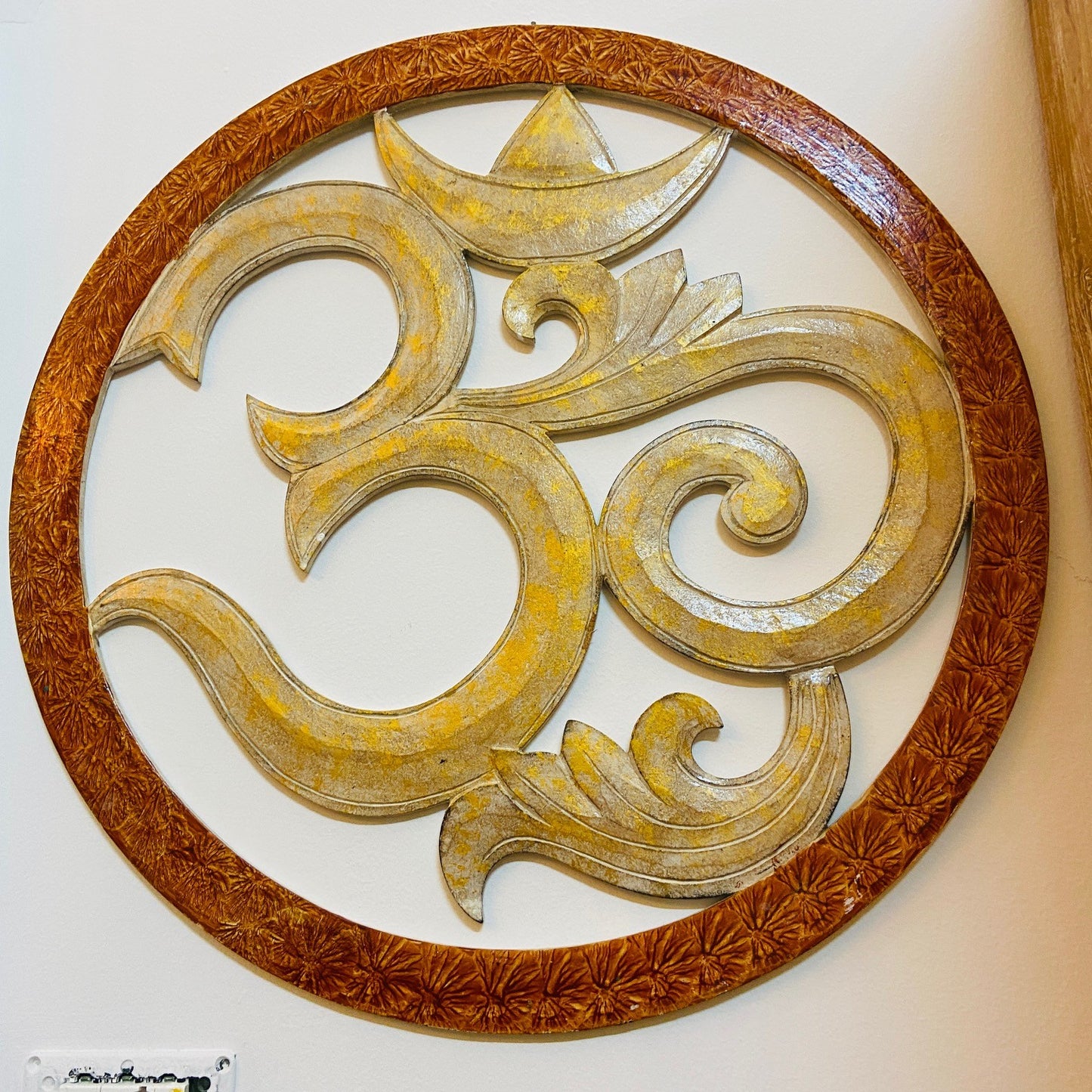Om wall decoration ethnic hindu furniture
