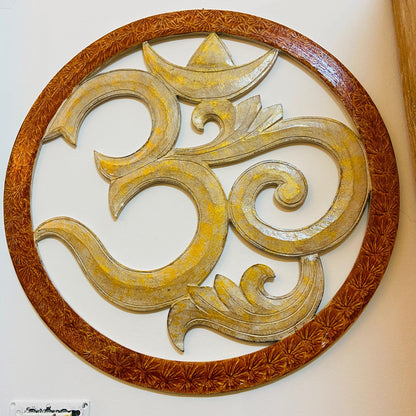 Om wall decoration ethnic hindu furniture