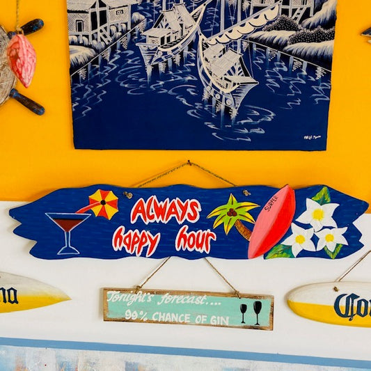 Panneau décoratif "Happy Hour" mobilier ethnique