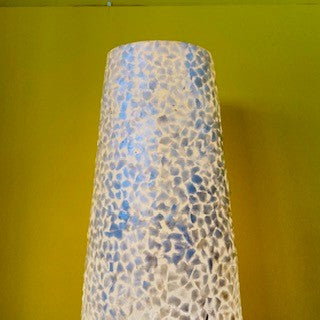 Lampe ethnique lampadaire nacre lampe chic