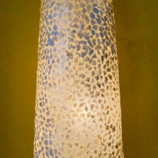 Lampe ethnique lampadaire nacre lampe chic