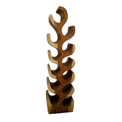 Wooden bottle holder suar ethnic wine cellar