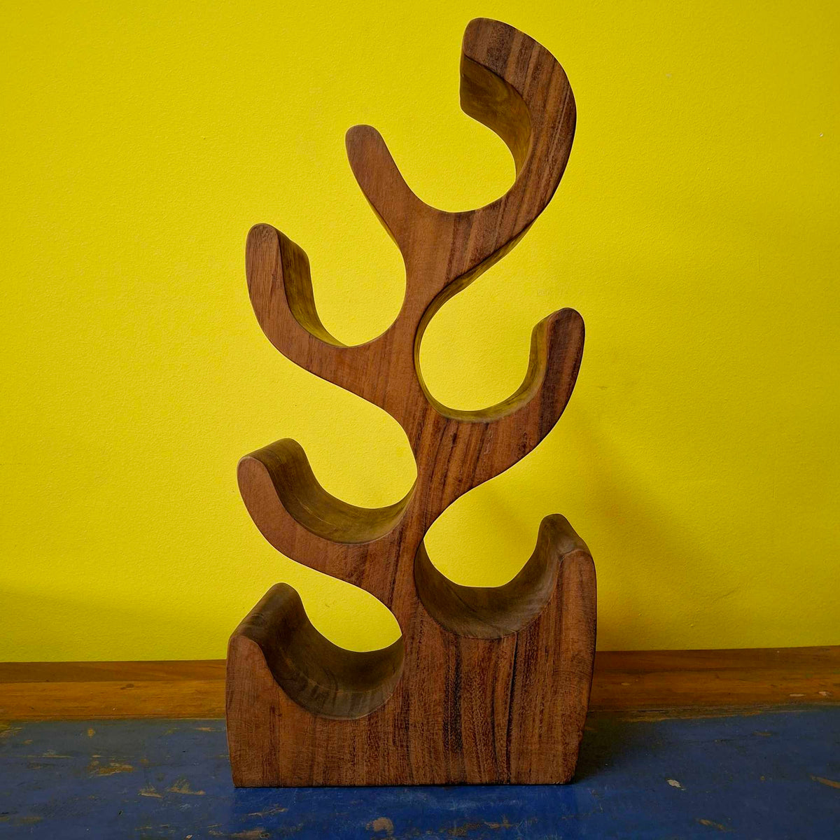 Porta bottiglie in legno suar cantinetta rustica
