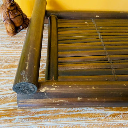 Bamboo tray for food, tea, coffee, table centrepiece