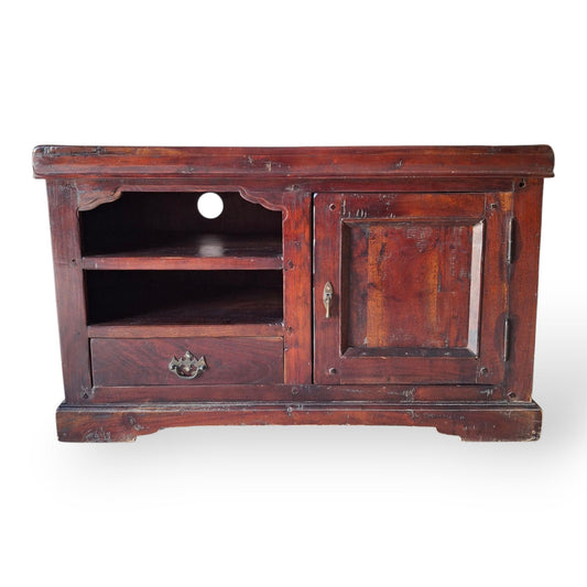 Porta Tv Vintage Mobile Etnico Tavolo Legno Teak