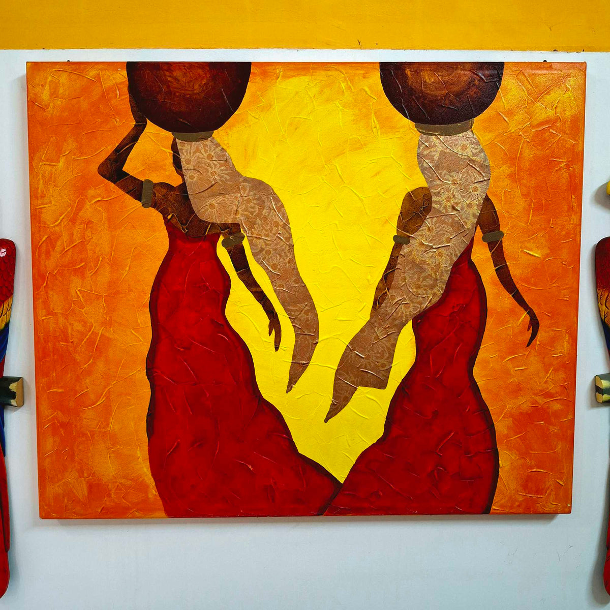 Quadro etnico donne stilizzate colori accesi