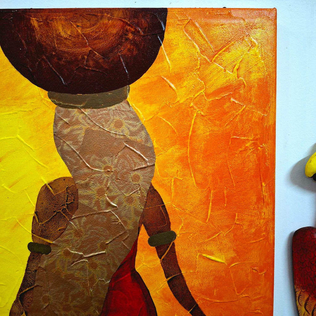 Quadro etnico donne stilizzate colori accesi