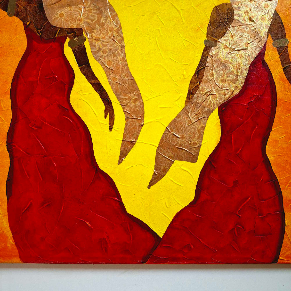 Quadro etnico donne stilizzate colori accesi