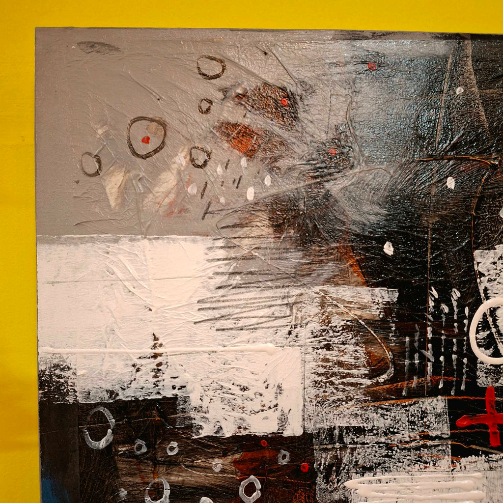 Quadro astratto pittura su tela stile geometrico