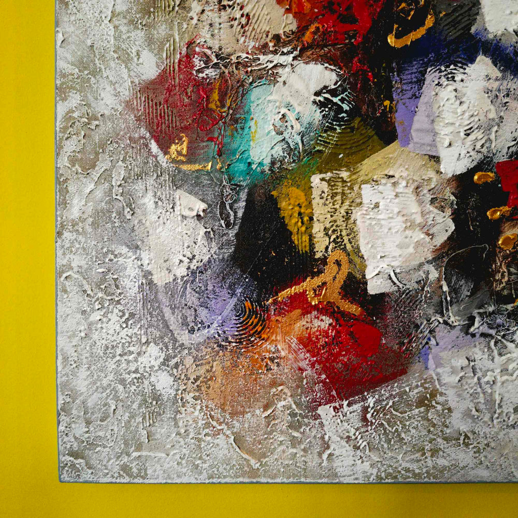 Quadro moderno tela artigianale dipinto astratto