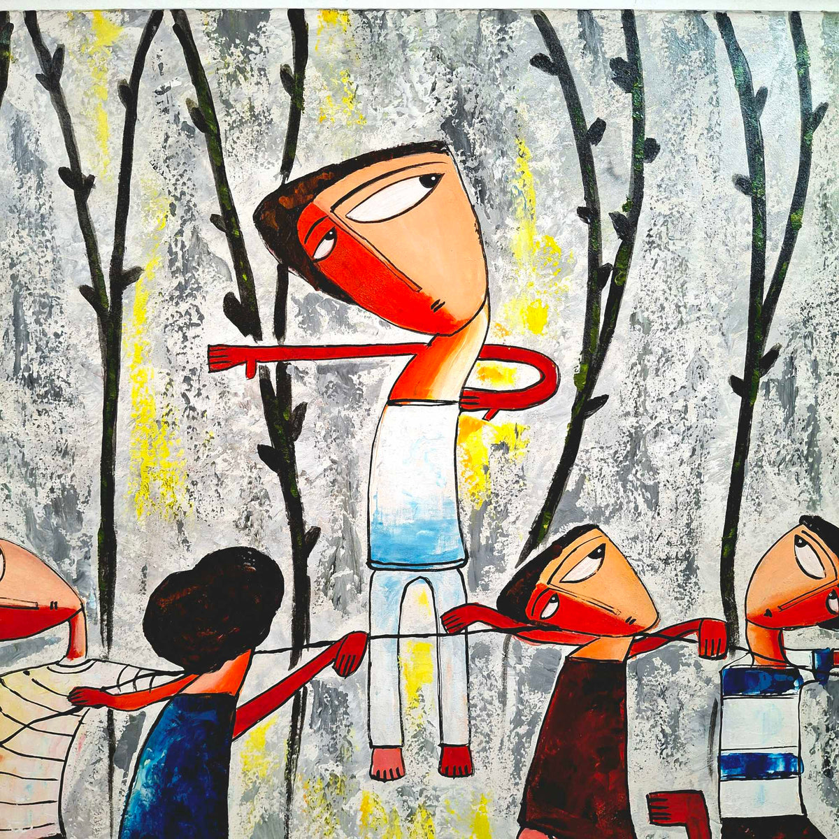 Quadro etnico Janine Daddo cubismo contemporaneo