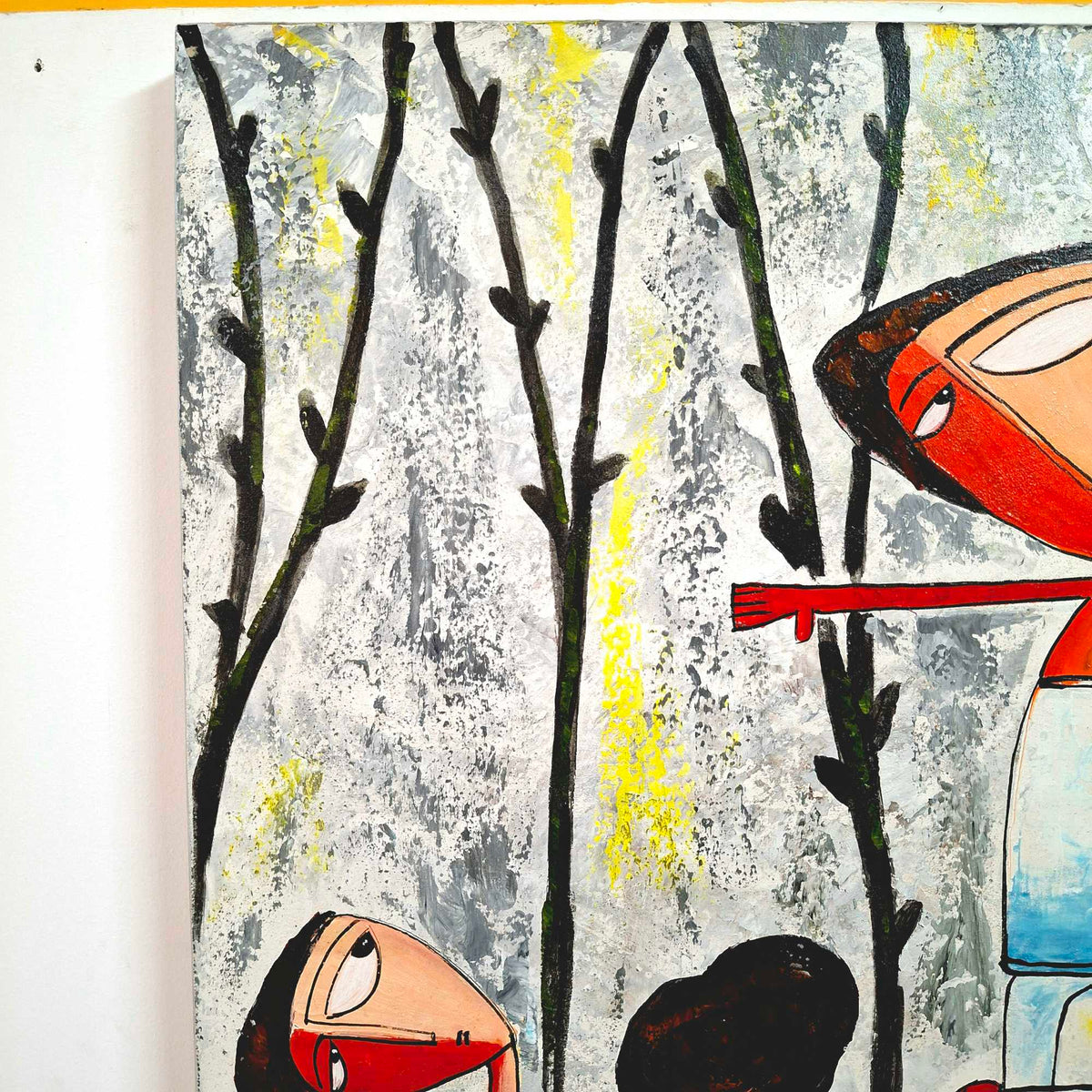Quadro etnico Janine Daddo cubismo contemporaneo