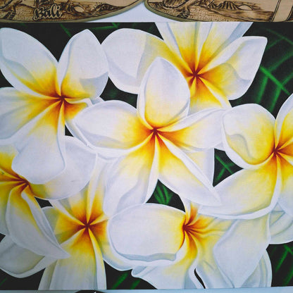 Quadro etnico dipinto floreale olio su tela