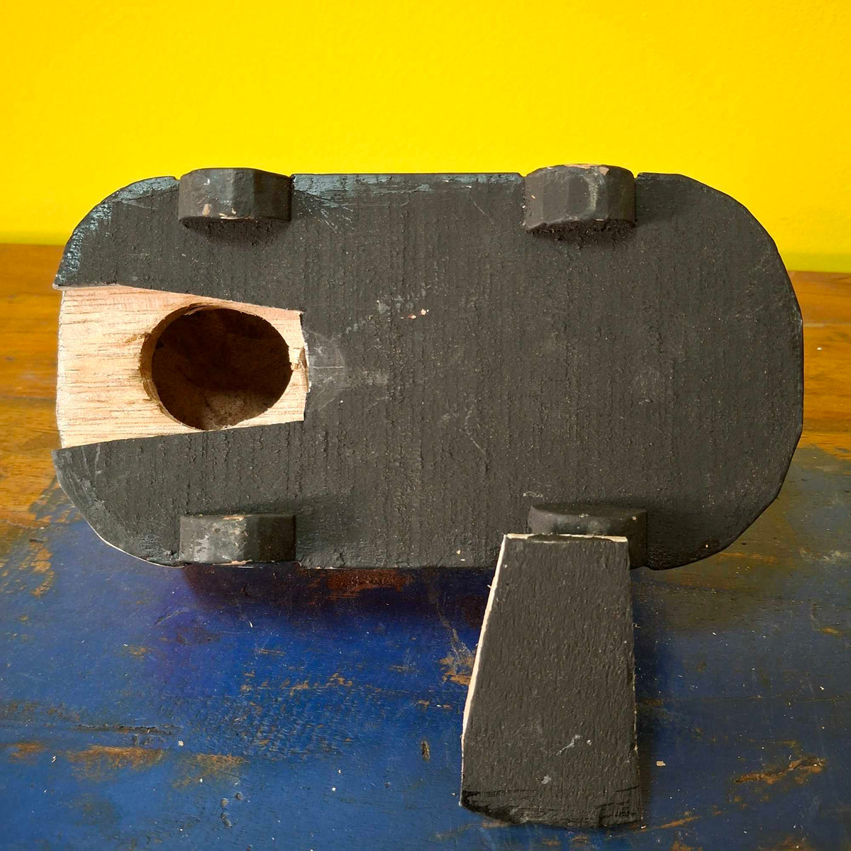 Furgone Hippie In Legno Salvadanaio Soprammobile
