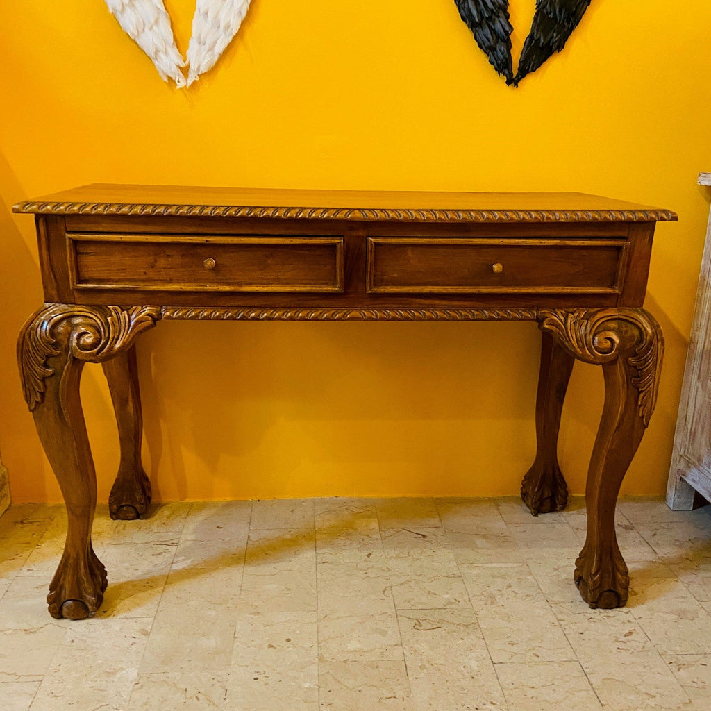 Scrivania e sedia studio vintage stile barocco - ETNICBAY