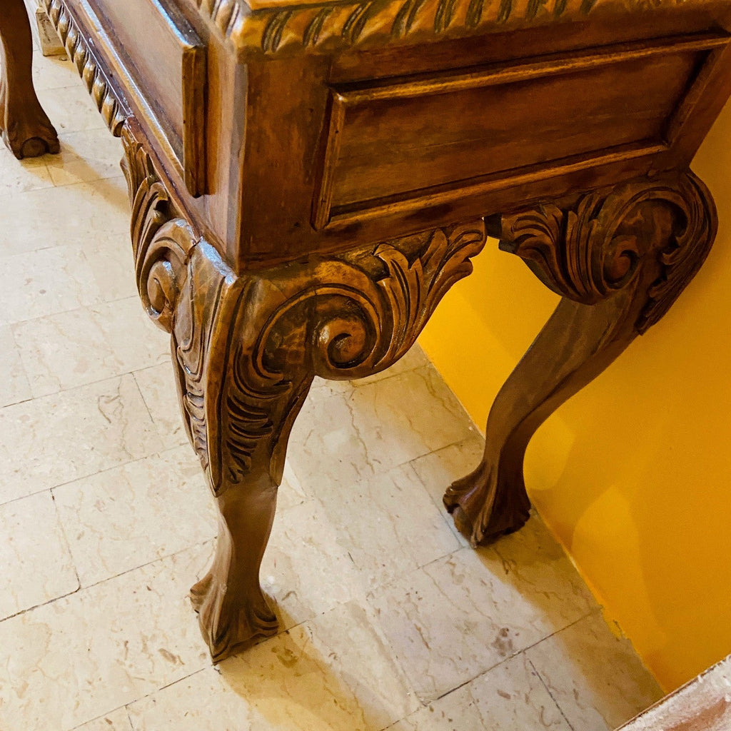 Scrivania e sedia studio vintage stile barocco - ETNICBAY