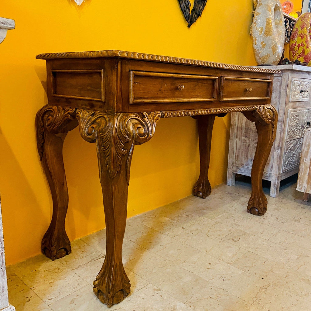 Scrivania e sedia studio vintage stile barocco - ETNICBAY
