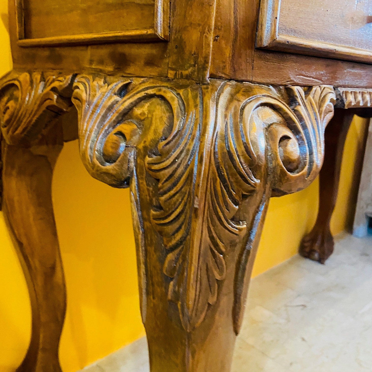 Scrivania e sedia studio vintage stile barocco - ETNICBAY