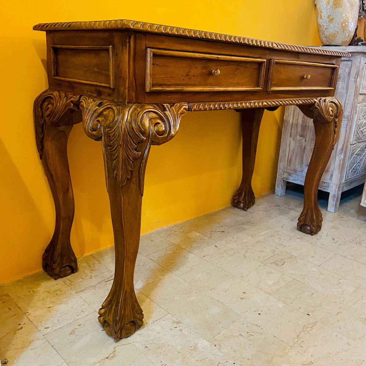 Scrivania e sedia studio vintage stile barocco - ETNICBAY