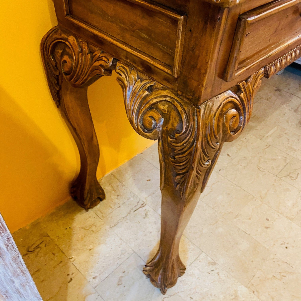 Scrivania e sedia studio vintage stile barocco - ETNICBAY