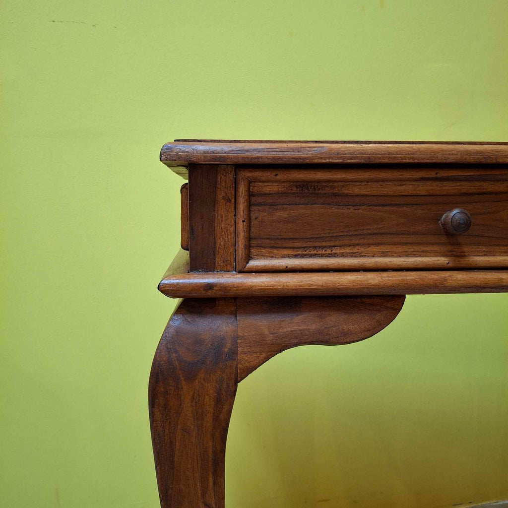 Scrivania legno teak scrittoio mobile consolle