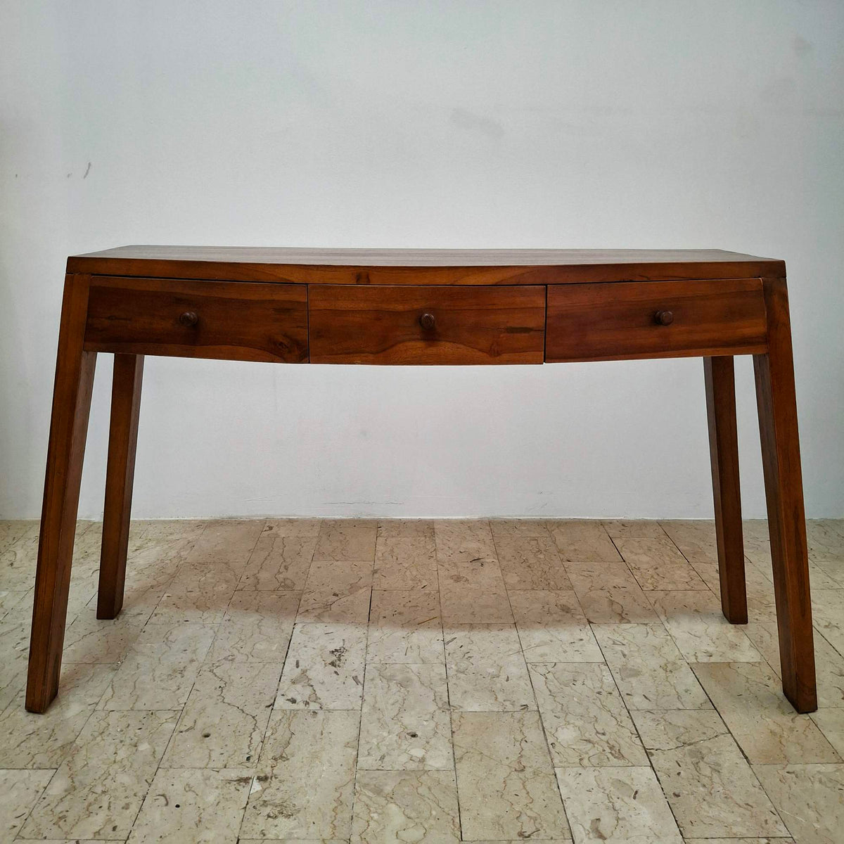 Scrivania scrittoio mobile ingresso legno teak