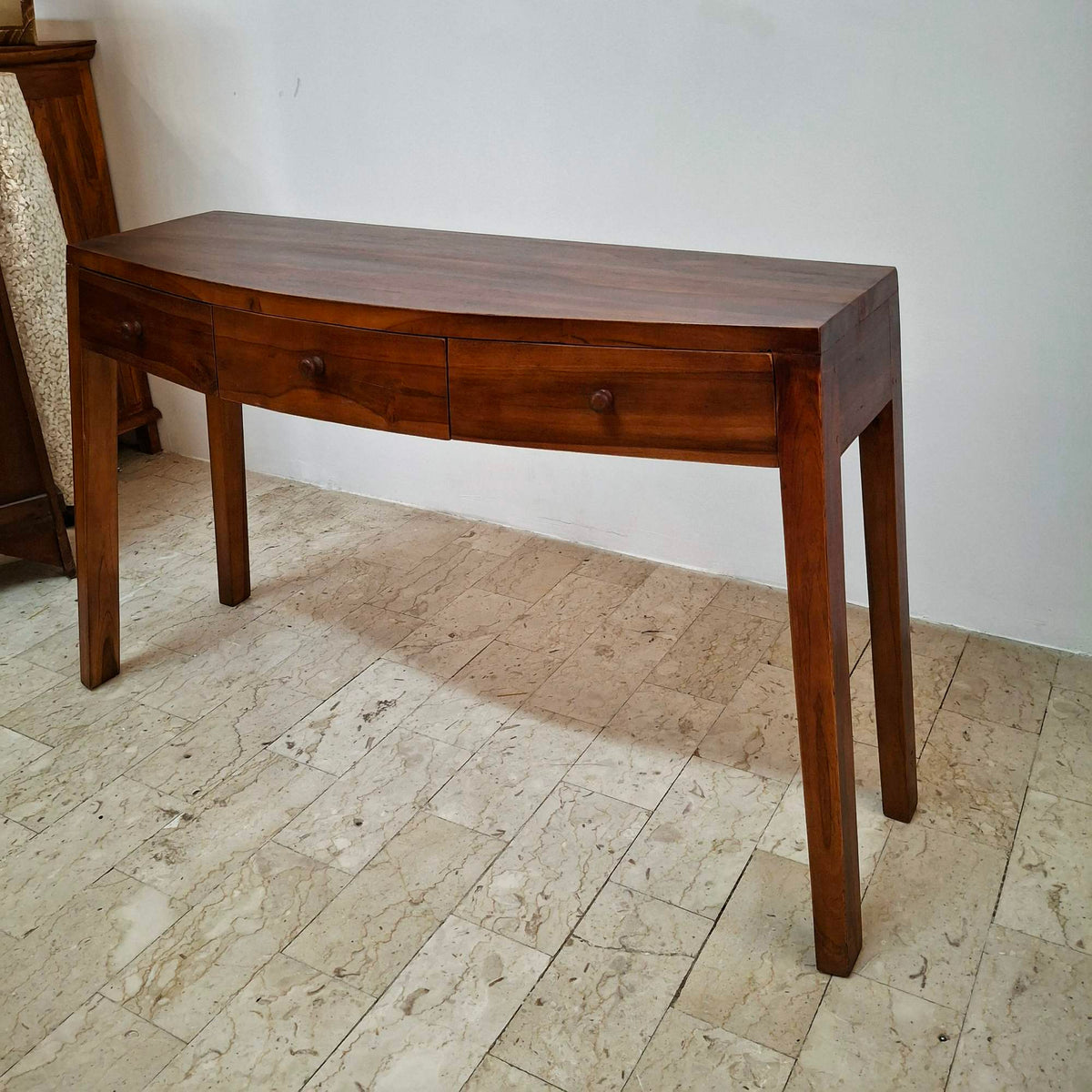 Scrivania scrittoio mobile ingresso legno teak