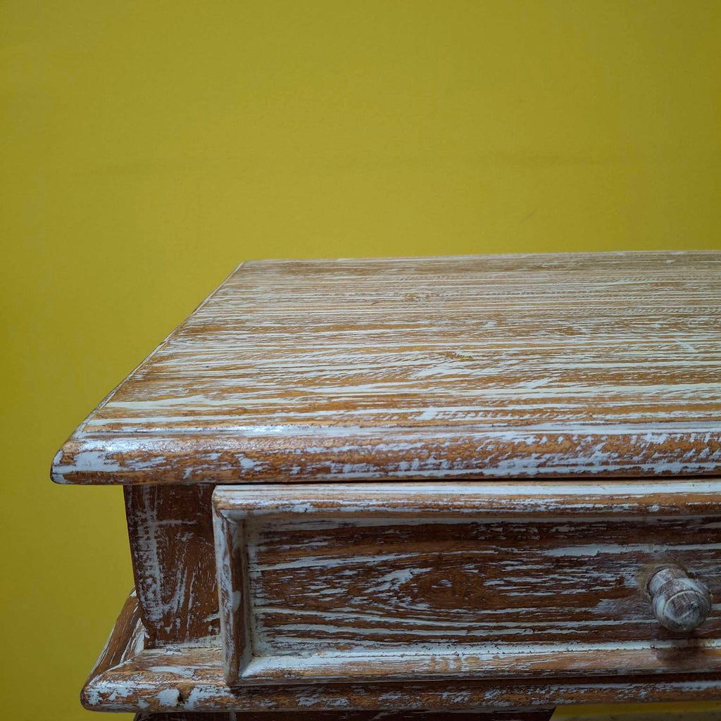 Scrivania etnica scrittoio legno teak consolle