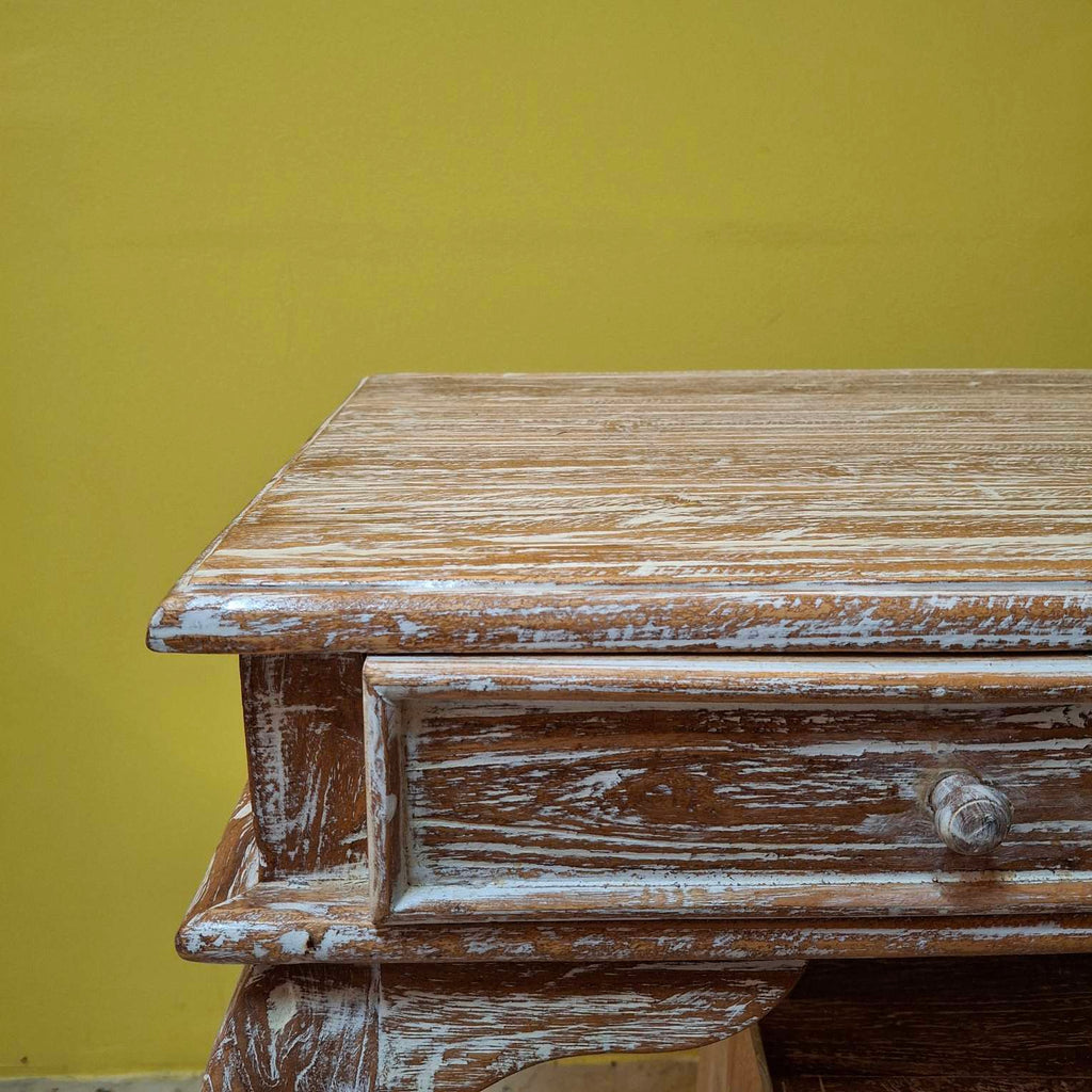 Scrivania etnica scrittoio legno teak consolle