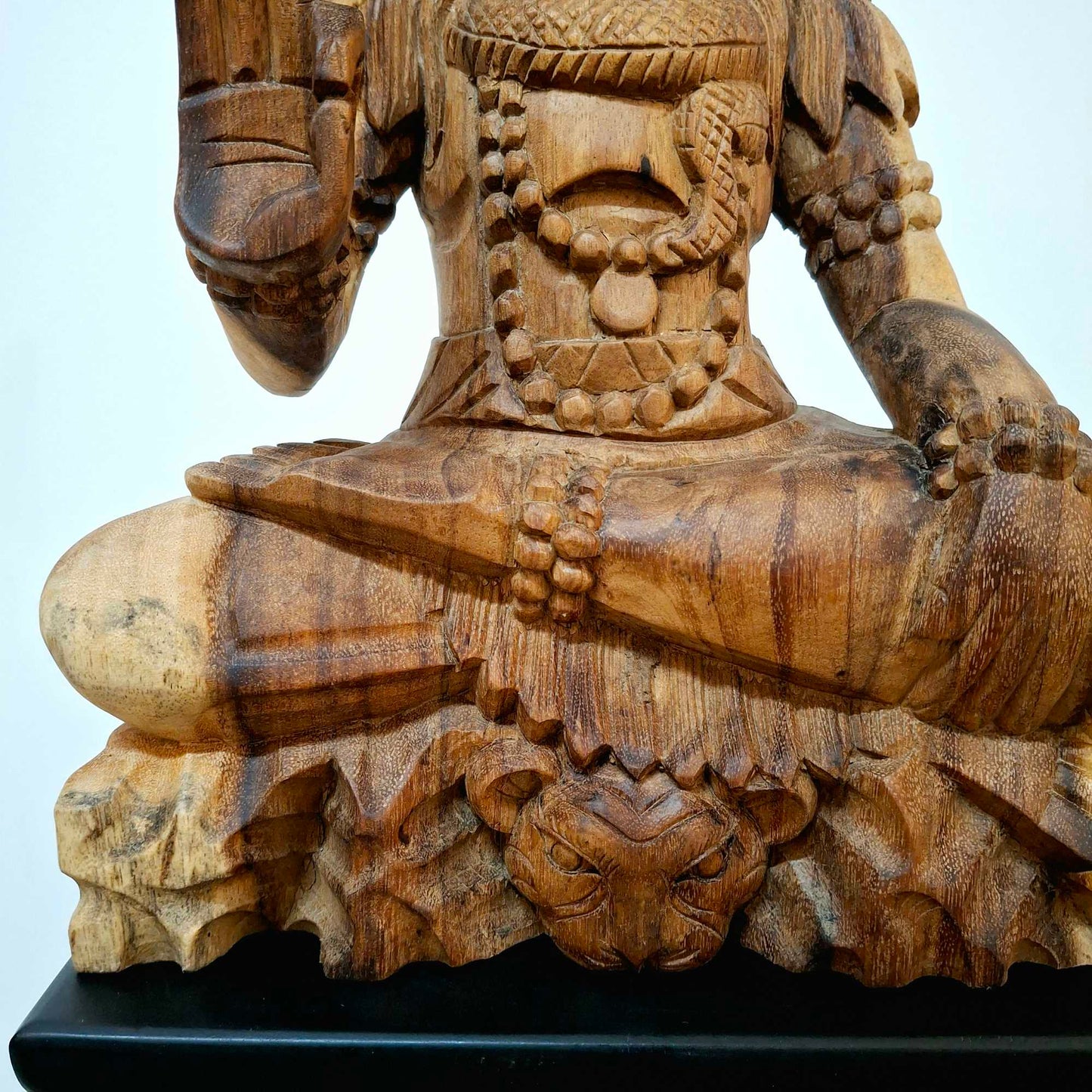 Scultura Shiva meditazione sacra cobra reale