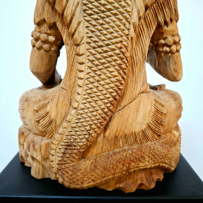 Scultura Shiva meditazione sacra cobra reale
