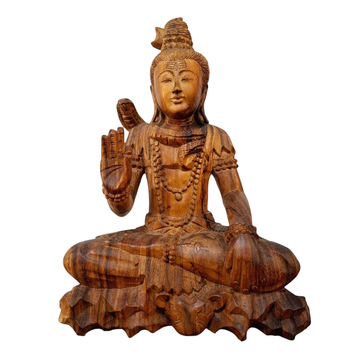 Scultura Shiva meditazione statuetta sacra