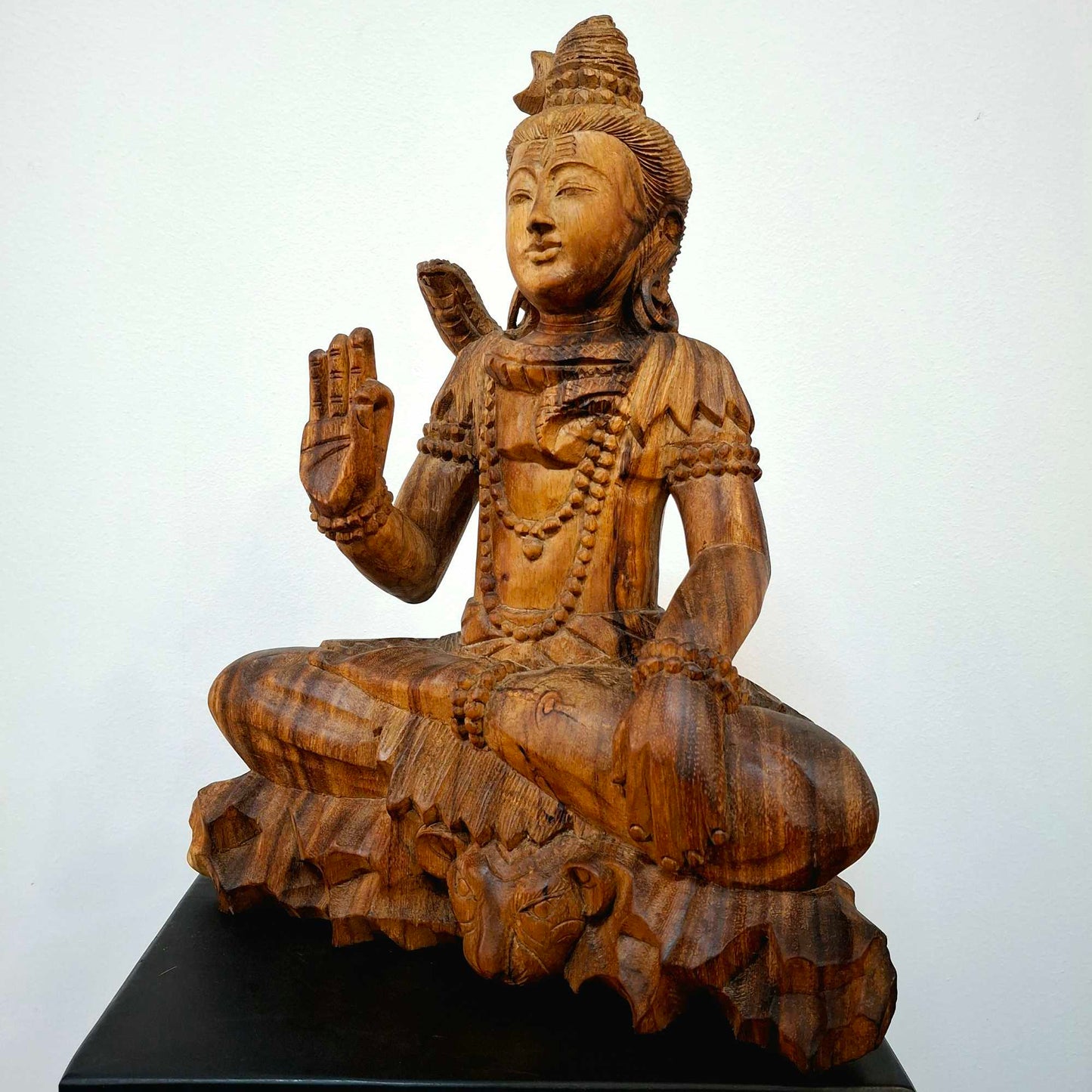 Scultura Shiva meditazione statuetta sacra