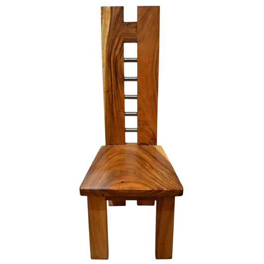 Chaise en bois de Suar massif