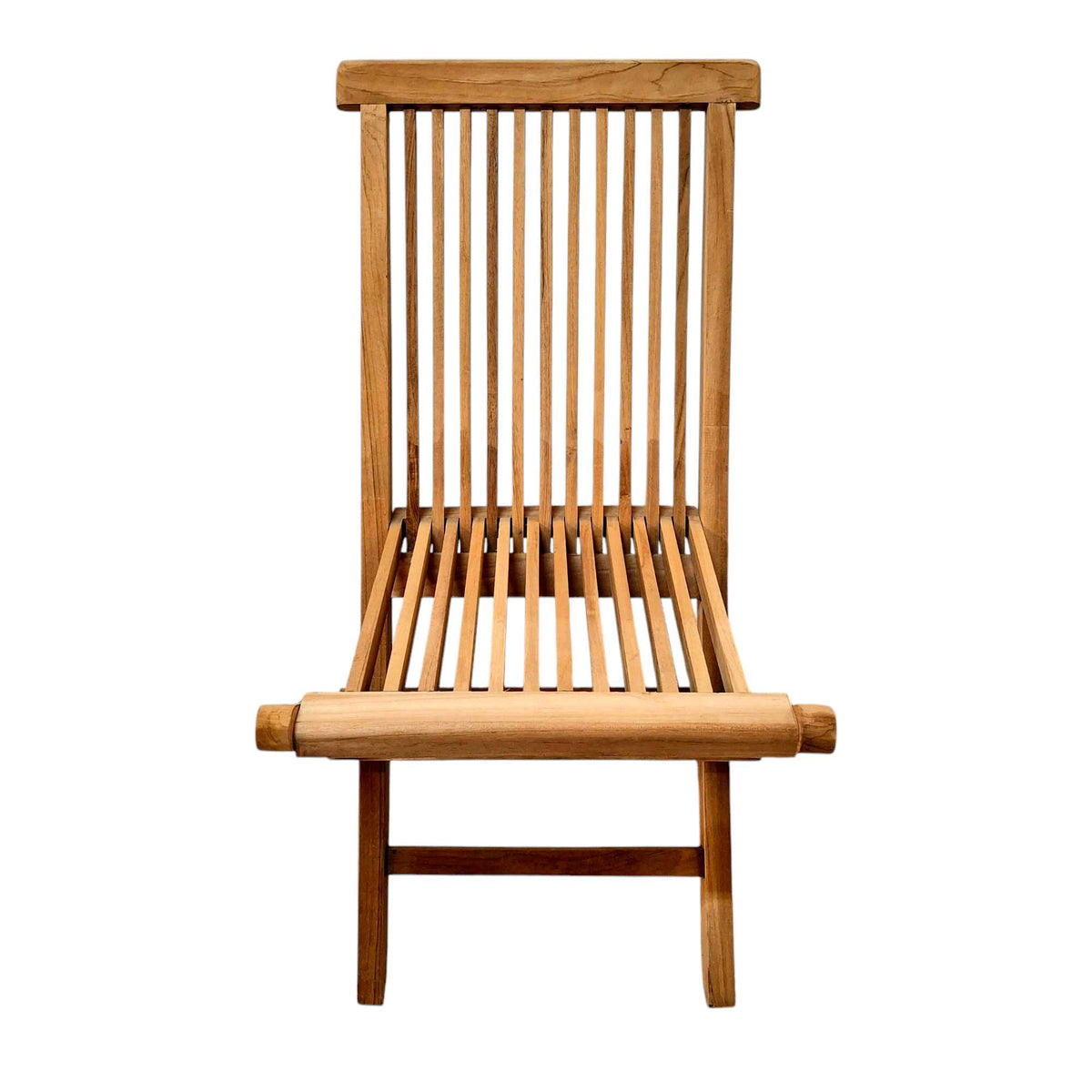 Sedia pieghevole in legno teak grezzo - ETNICBAY